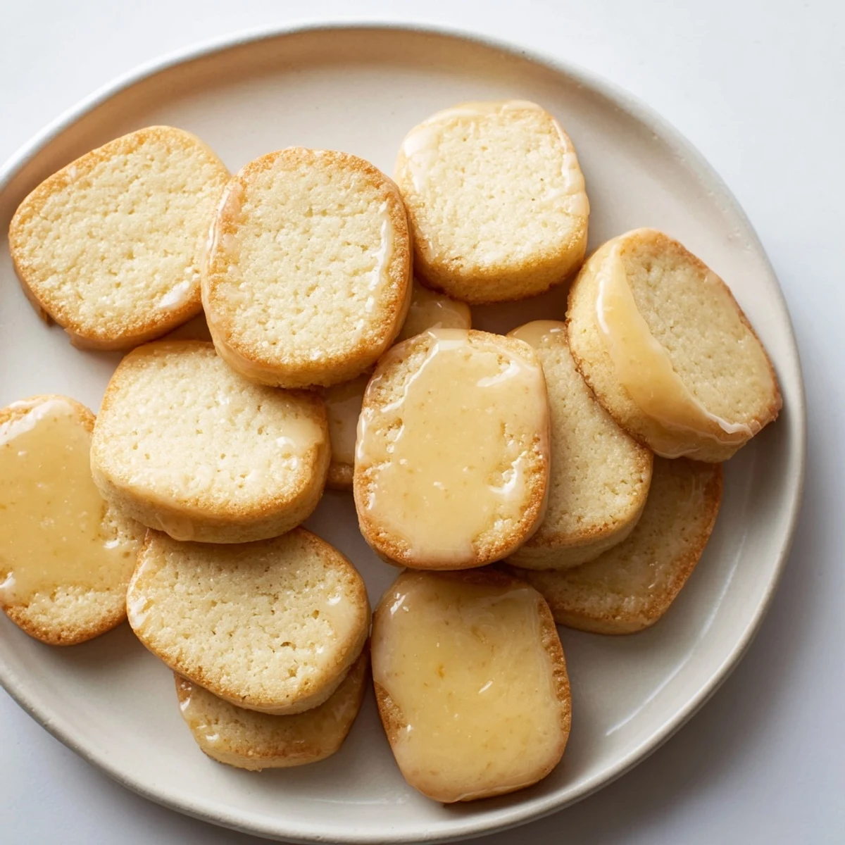 These homemade honey butter shortbread cookies smell so delicious, with a perfect golden-brown color.