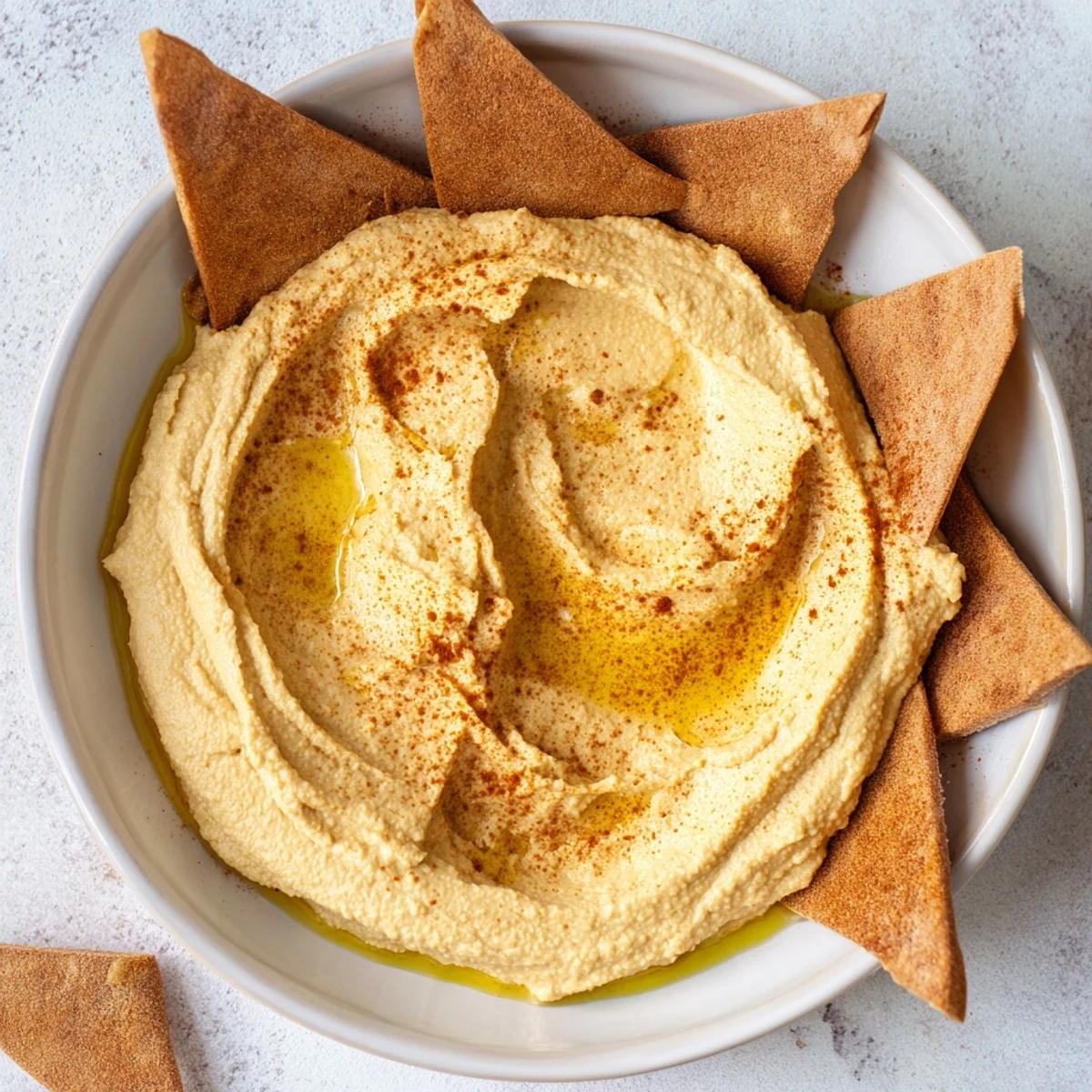 Enjoy the whimsical Sahara Dune appetizer, a delicious Middle Eastern inspired vegetarian meal.