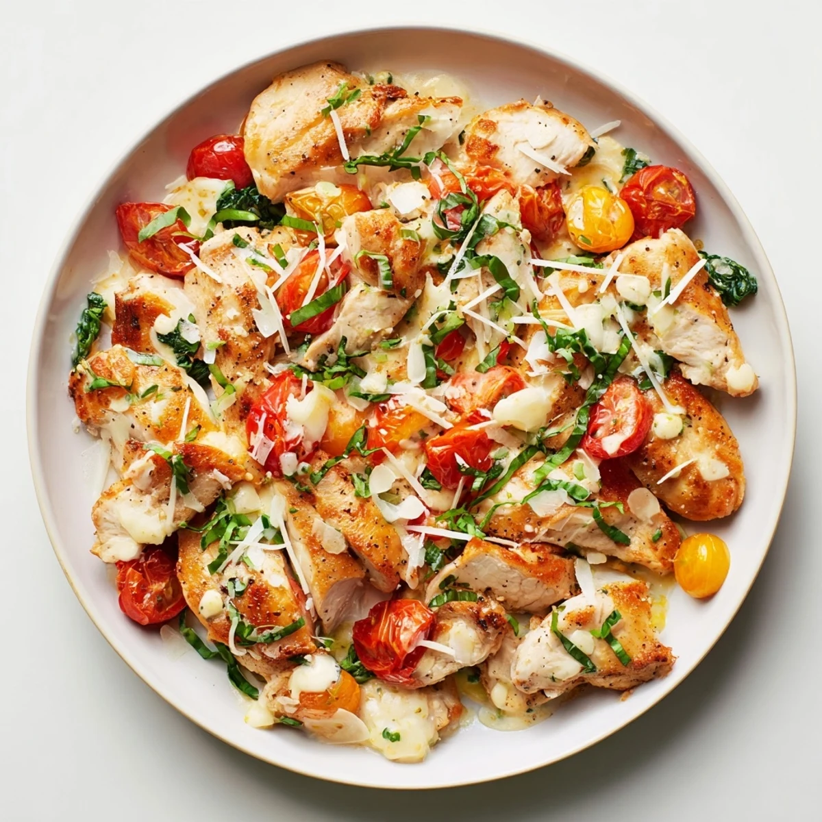 Imagine a flavorful Creamy Sun-Dried Tomato Chicken Skillet, perfect for soaking up with crusty bread!