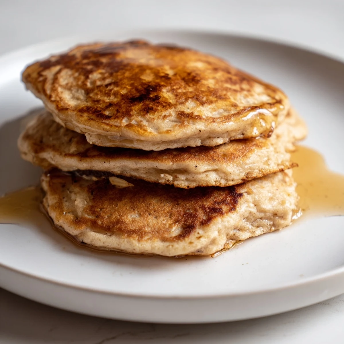 Banana Oat Fluffy Pancakes