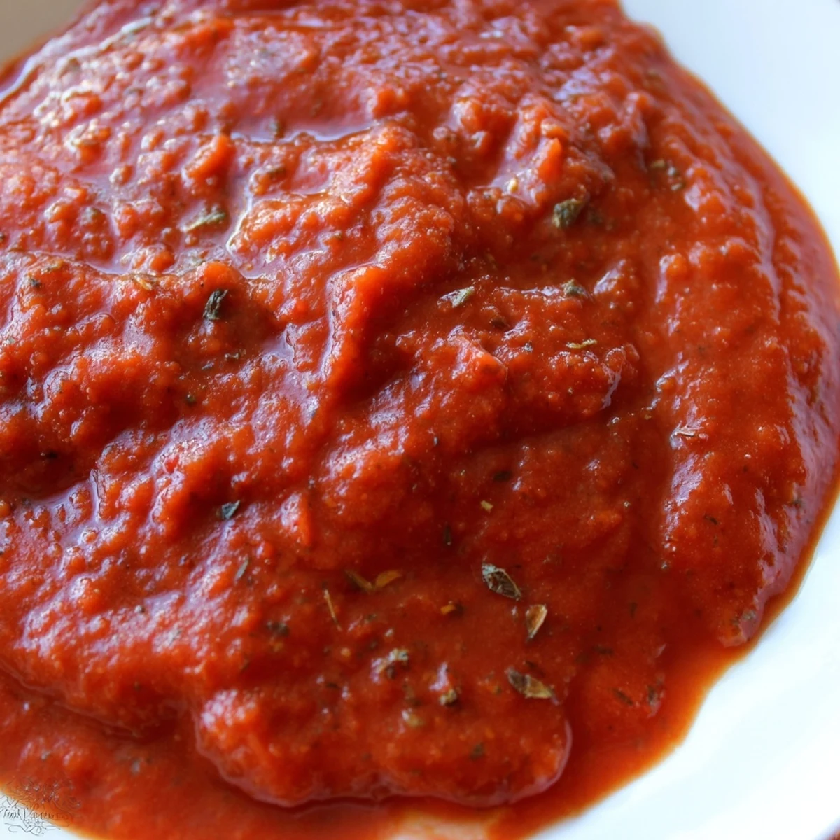 A vibrant, creamy puree of carrots, zucchini, and spinach is blended into this rich Hidden Veggie Tomato Pasta Sauce.