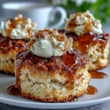 Dandelion Honey Scones Clotted Cream