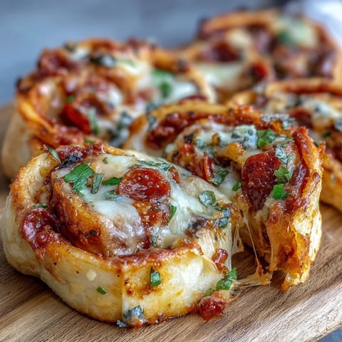 Oven-baked Tortilla Pizza Rolls display melted mozzarella, pepperoni, and peppers on a serving plate.