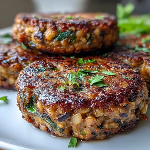 Golden-brown Black-Eyed Pea Burger Patties resting on a toasted bun with lettuce and tomato.