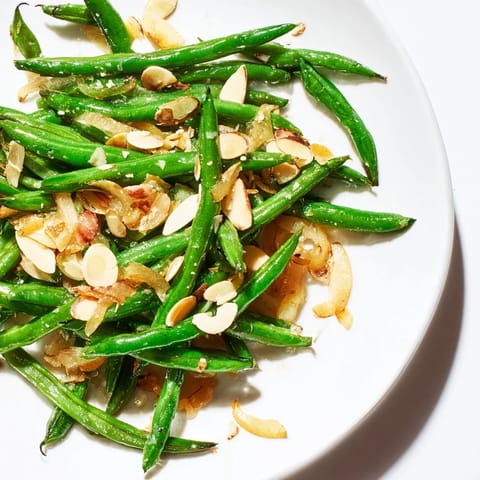 Sautéed Green Beans Garlic Almonds #13