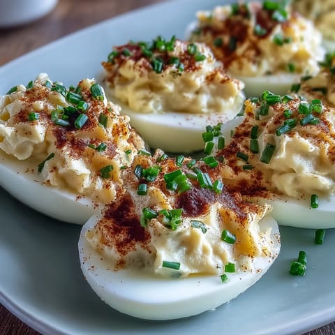 Classic Deviled Eggs Paprika Chives