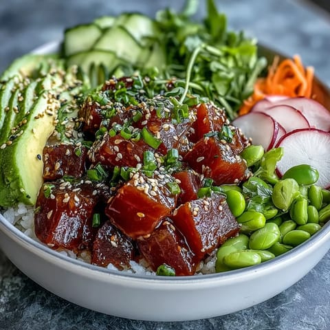 Spring Tuna Poke Bowl