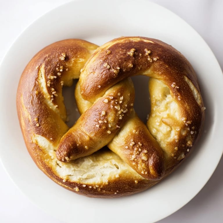 Enjoy a basket of savory homemade soft pretzels, perfect for dipping in mustard or cheese sauce.