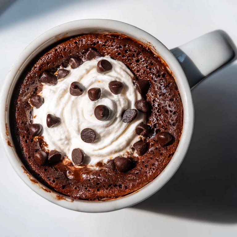 Enjoy a rich and chocolatey microwave chocolate mug cake, perfect for instant satisfaction.