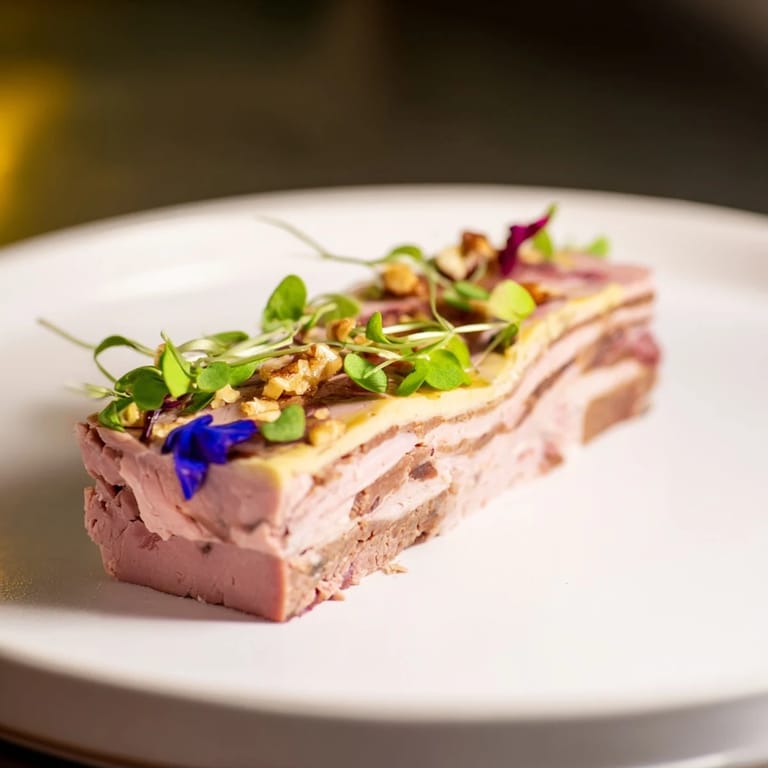 Imagine the Grand Canyon Rim, a beautiful meat terrine with a cool blue cheese river awaiting your fork.