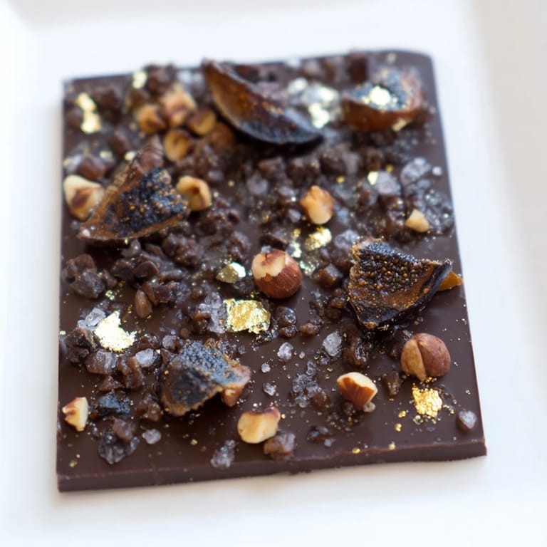 Close-up of Midnight Mosaic: rich, textured slices with figs, olives, and a sprinkle of sea salt.