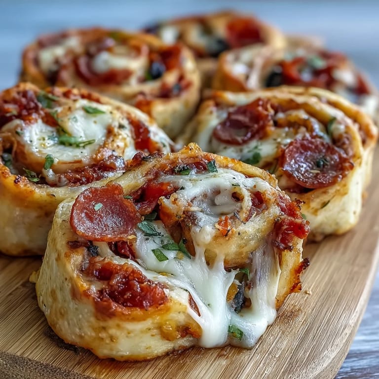 Bite-sized Tortilla Pizza Rolls are arranged on a plate with a small bowl of tomato sauce.