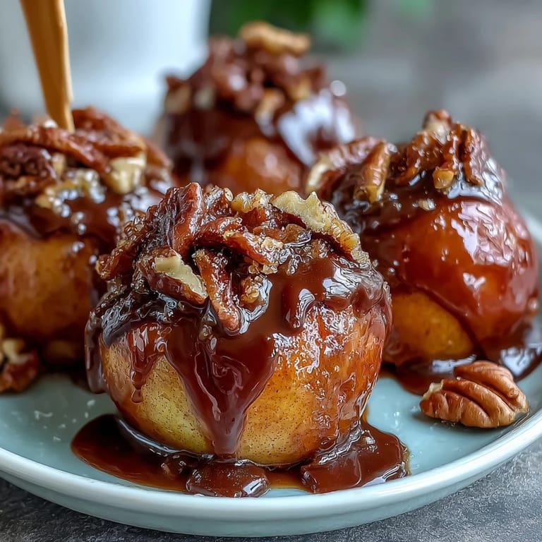 Bite-sized candy apple slices with caramel and dark chocolate, topped with chopped nuts and sea salt for an irresistible sweet-salty snack.