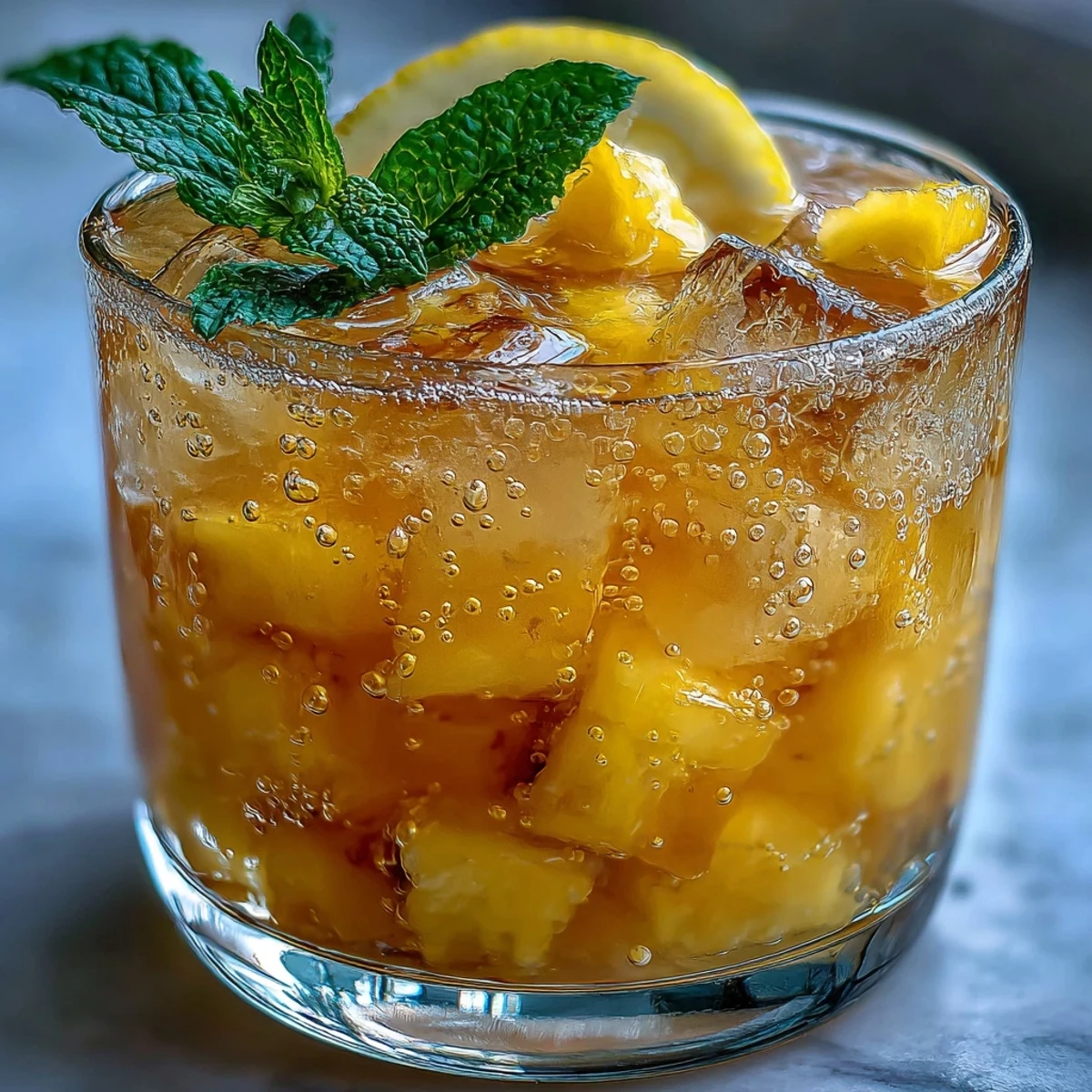 Tropical Grad Party Punch: a bright, bubbly mango pineapple mix.