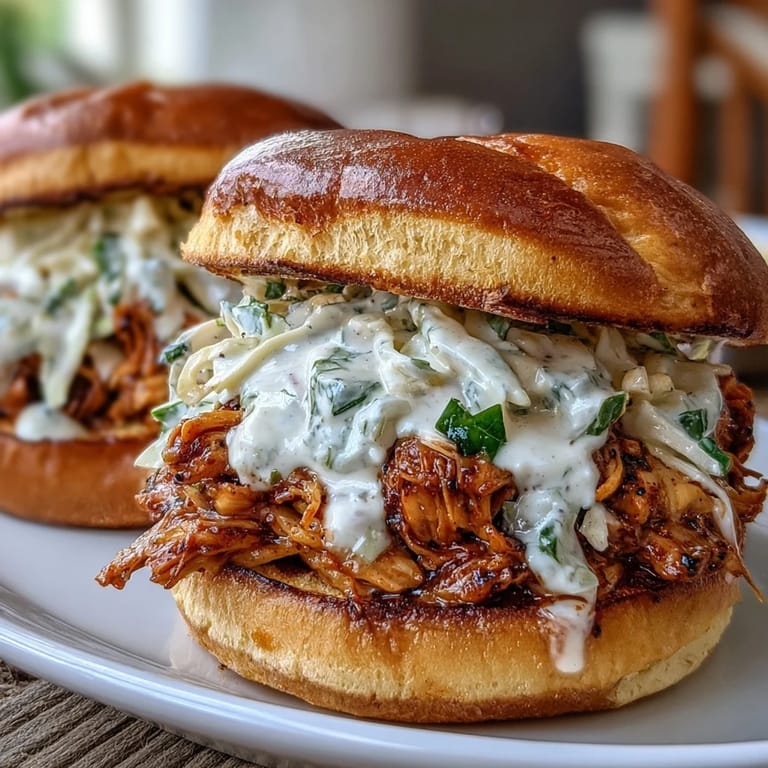 Juicy, tender smoked pulled chicken piled high, bursting with flavor.